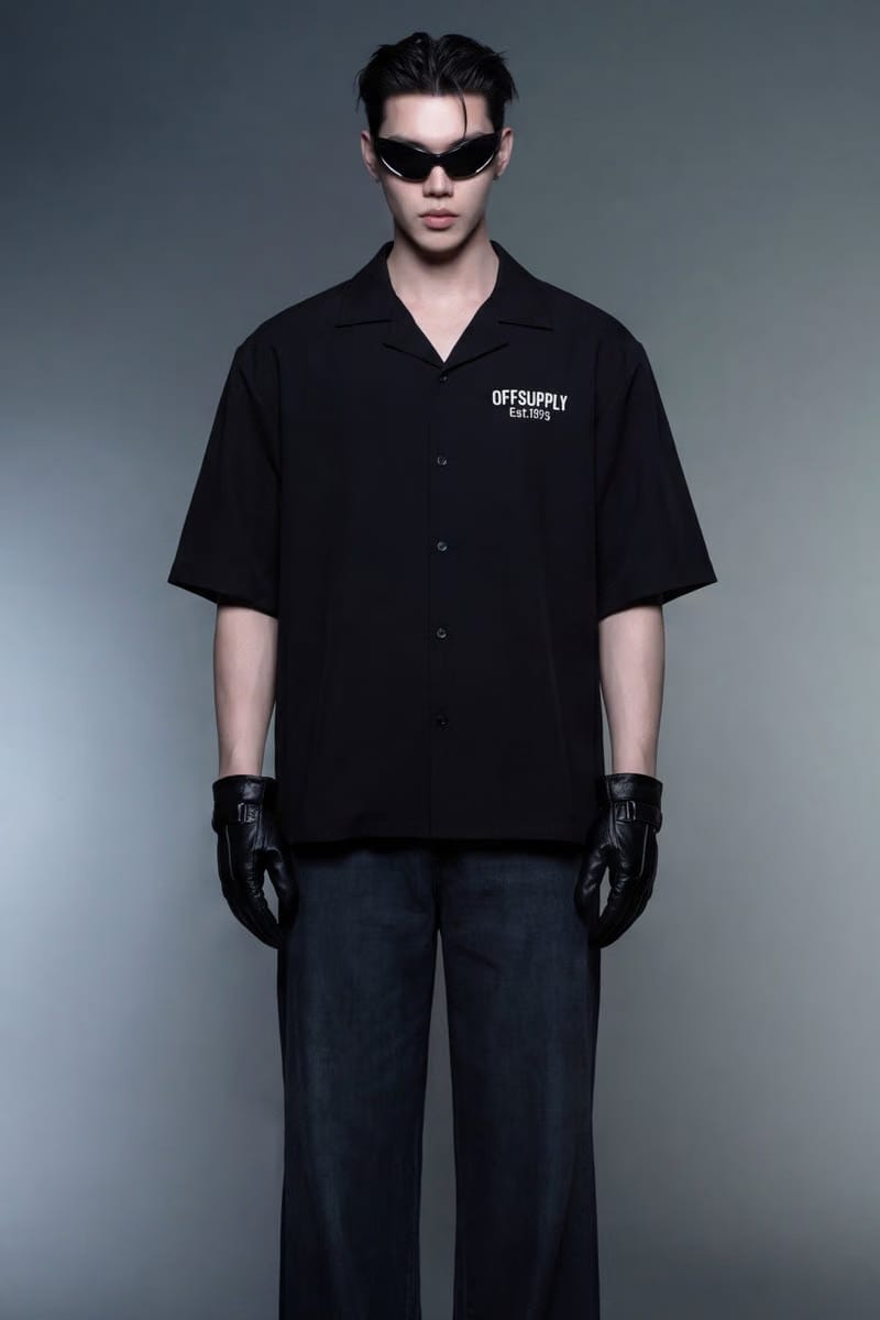 BLACK BOWLING SHIRT