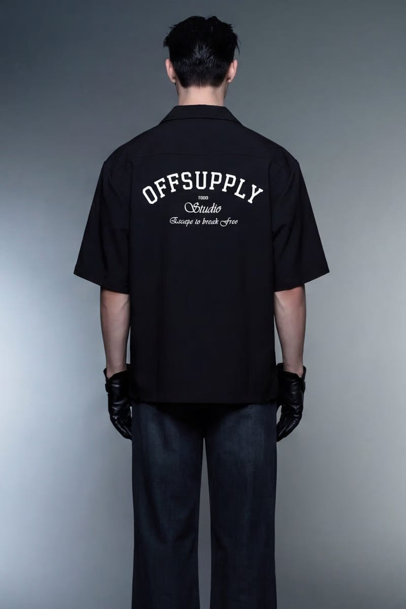 BLACK BOWLING SHIRT