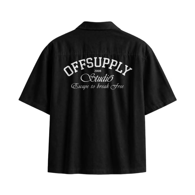 BLACK BOWLING SHIRT