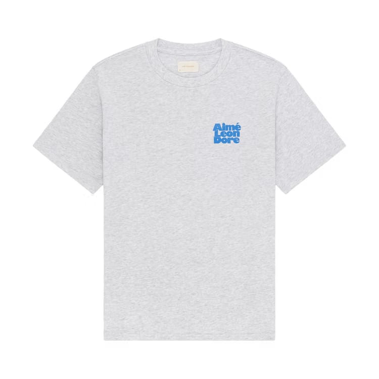 Aimé Leon Dore Stacked Logo T-Shirt Silver Mix