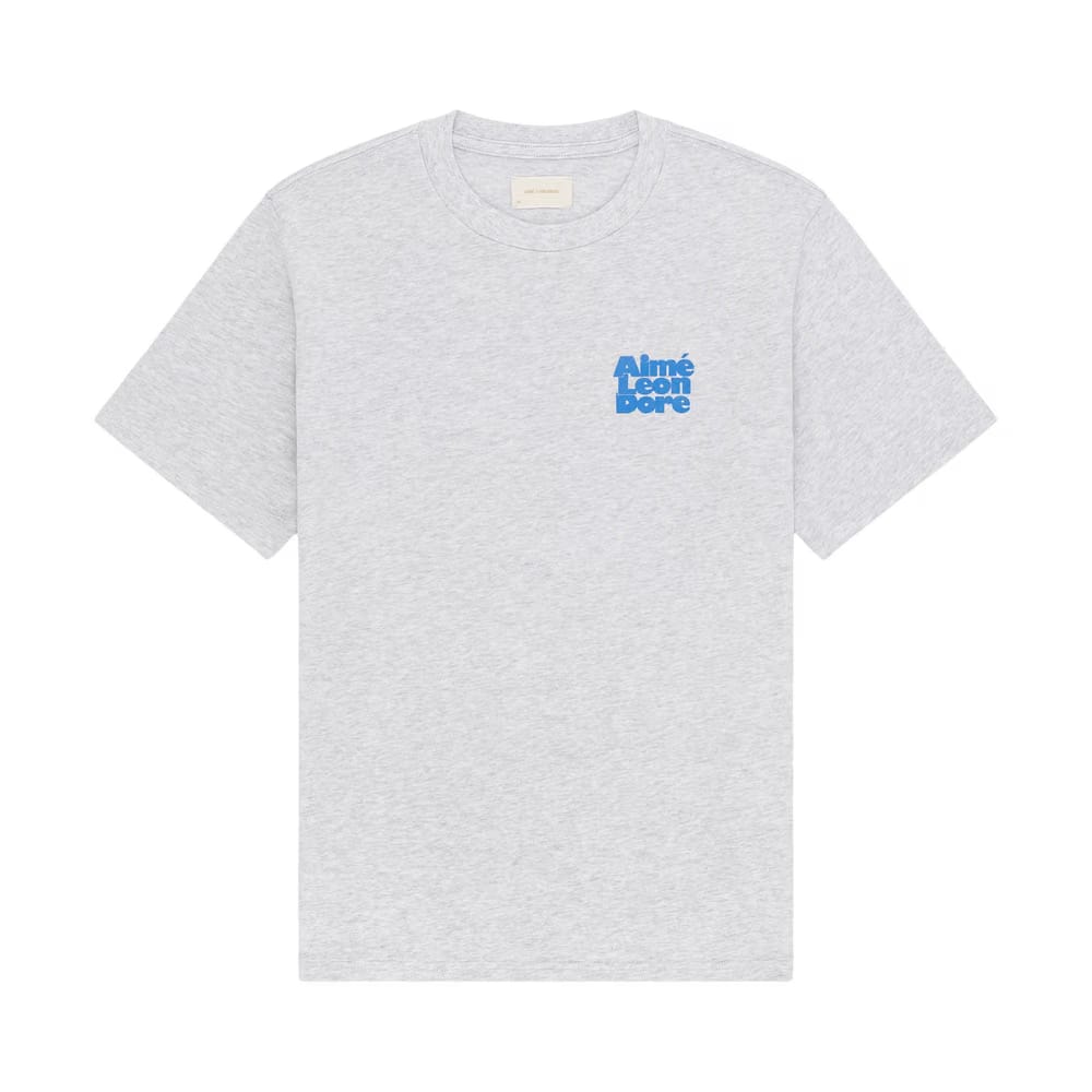 Aimé Leon Dore Stacked Logo T-Shirt Silver Mix