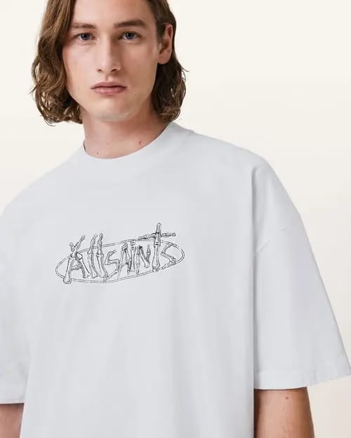 ALLSAINTS Sternum Oversized Crew Neck T-Shirt