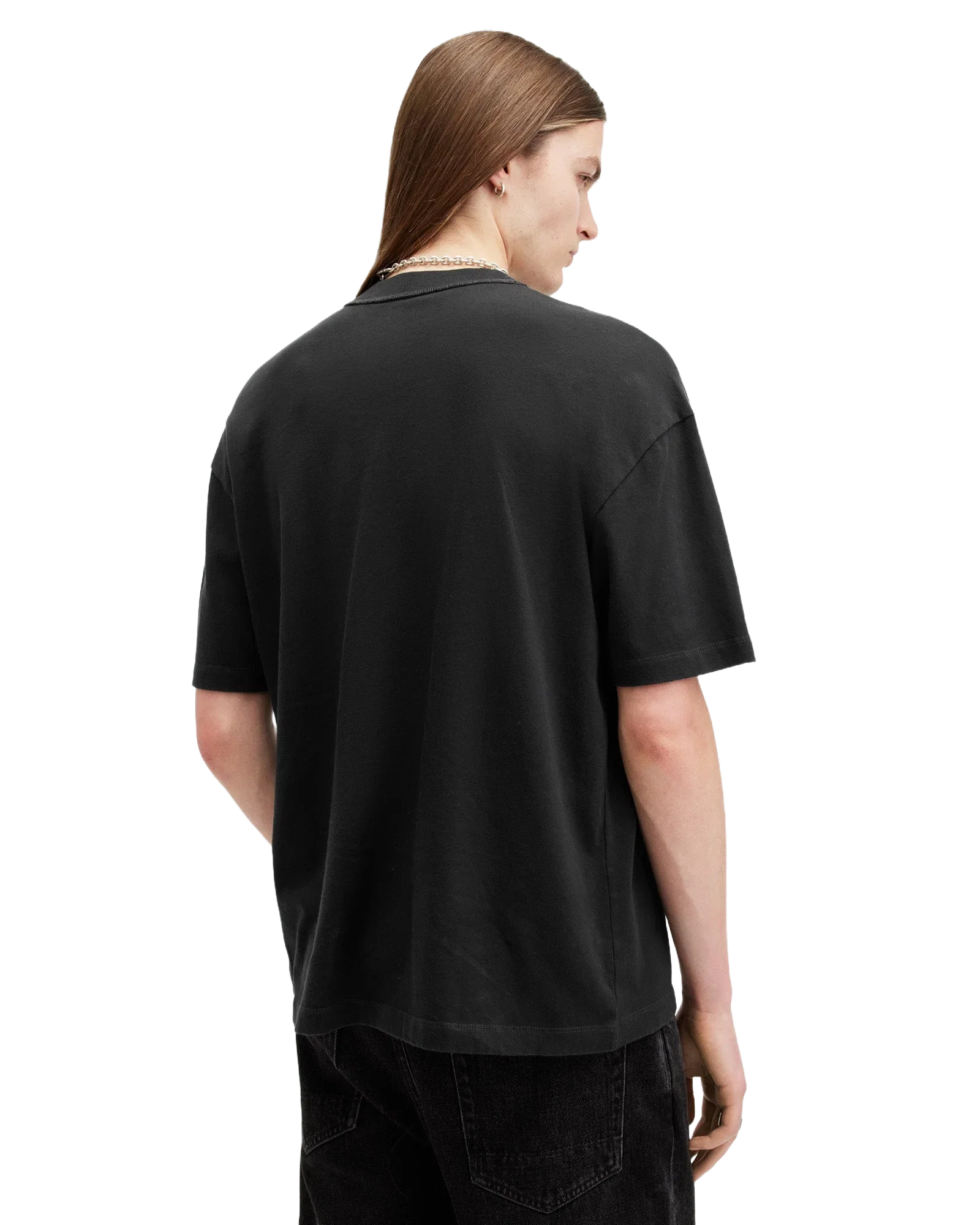 Morph Skull Print Oversized T-Shirt