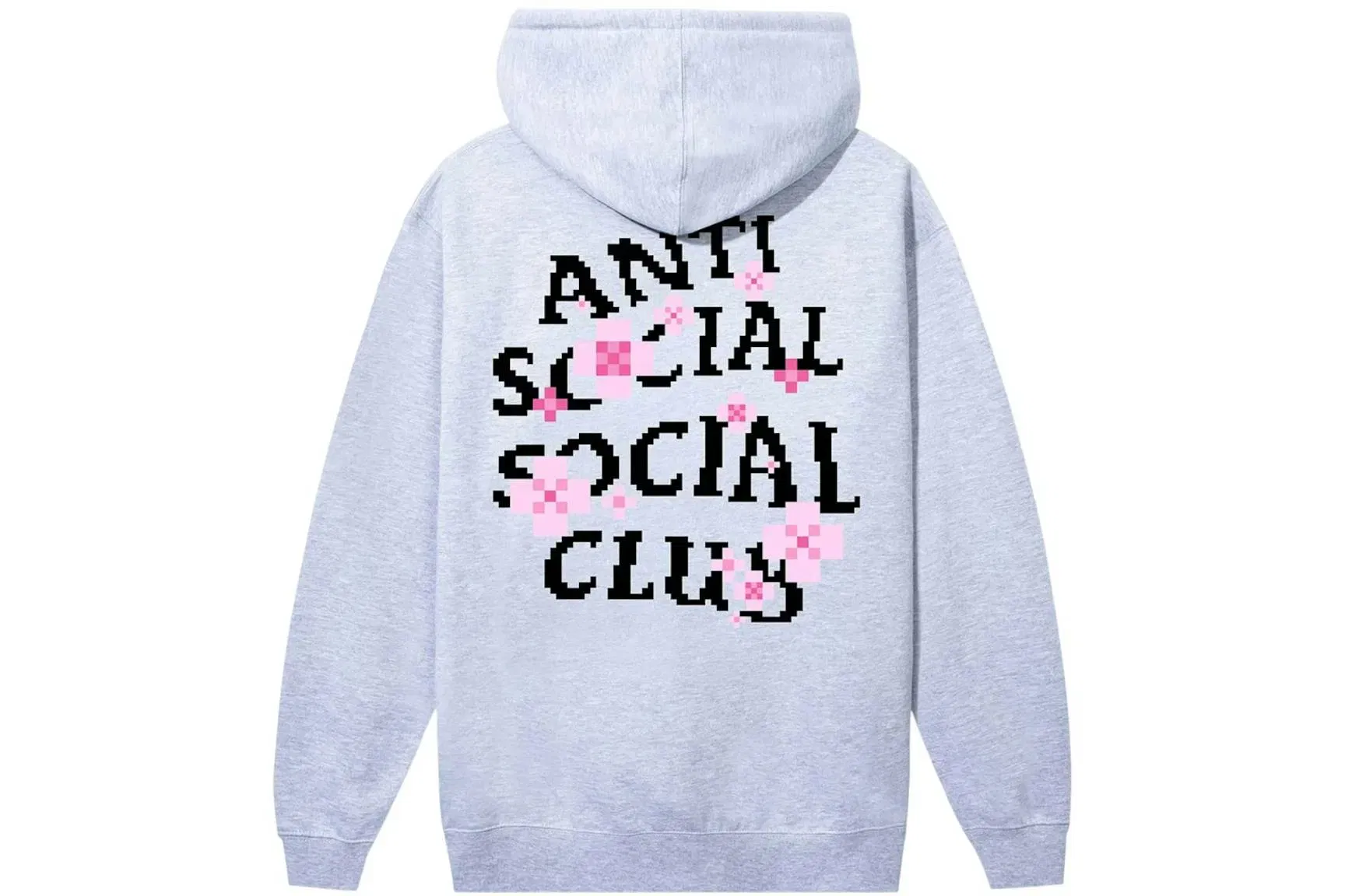 Anti Social Social Club x Minecraft Cherry Blossom Hoodie Grey