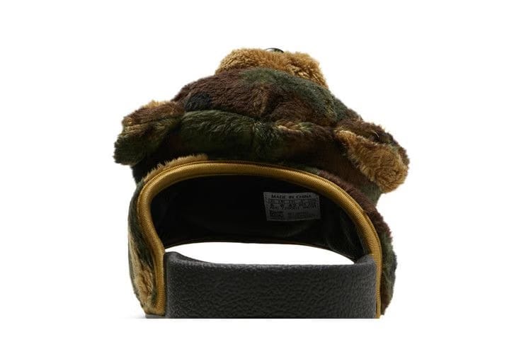Jeremy Scott x adidas Adilette Slide Camo Teddy