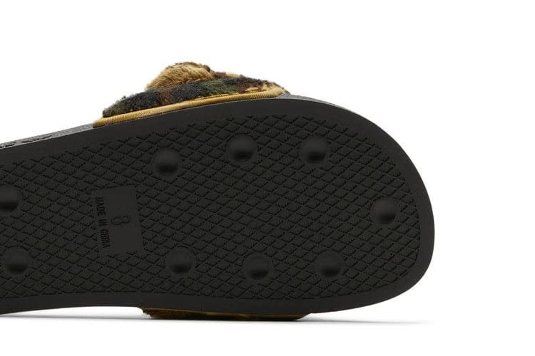 Jeremy Scott x adidas Adilette Slide Camo Teddy