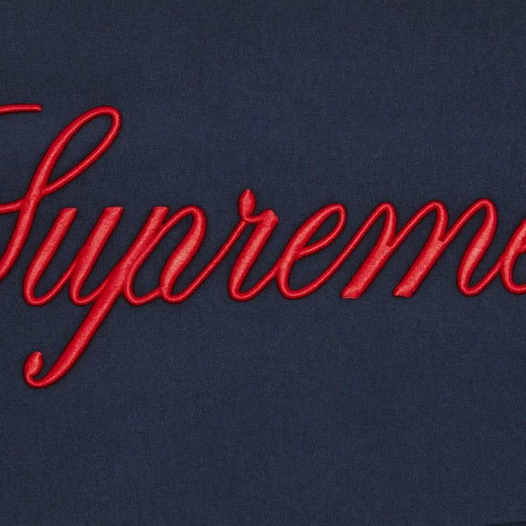 Supreme Embroidered Script Sweatpant Navy