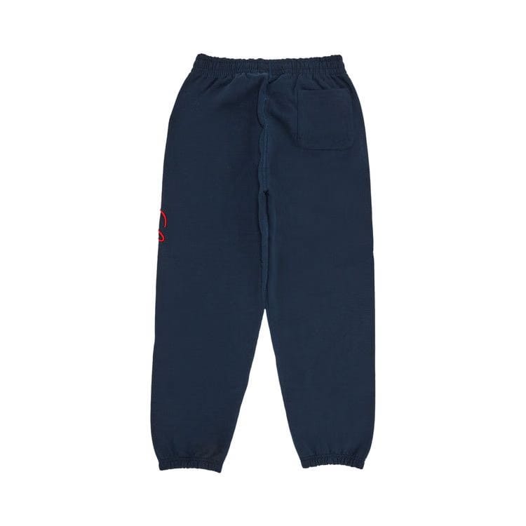 Supreme Embroidered Script Sweatpant Navy