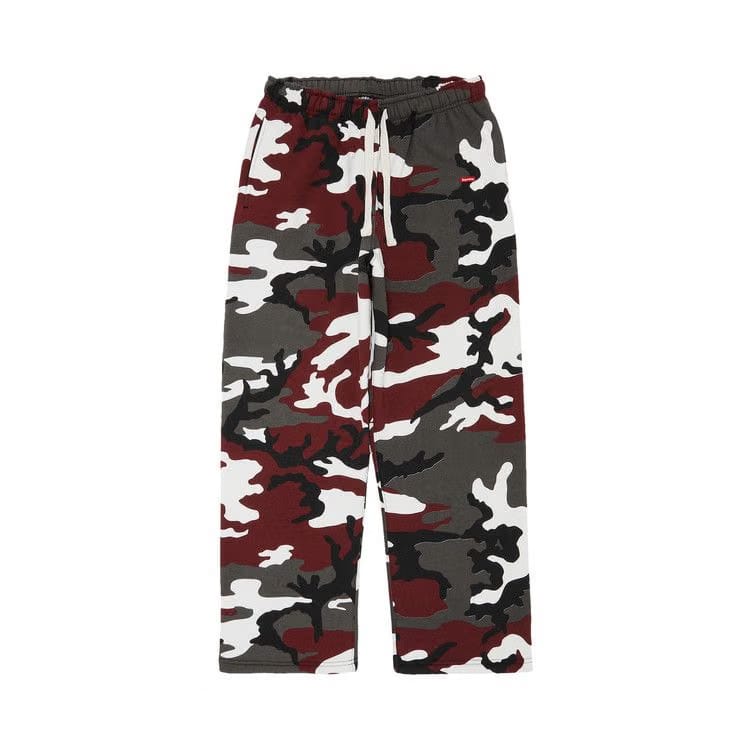 Supreme Small Box Drawcord Sweatpant Red Camo
