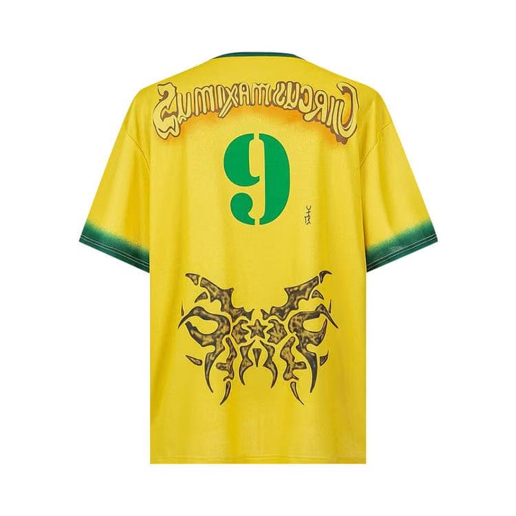 Cactus Jack by Travis Scott Brazil Soccer Jersey Yellow