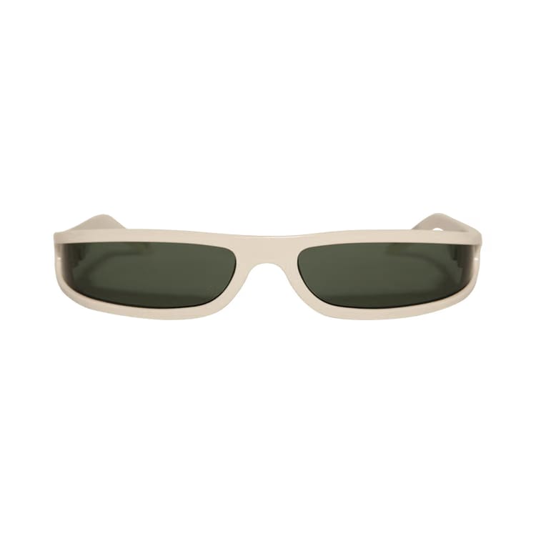 Rick Owens Fog Sunglasses Pearl Temple/Forest