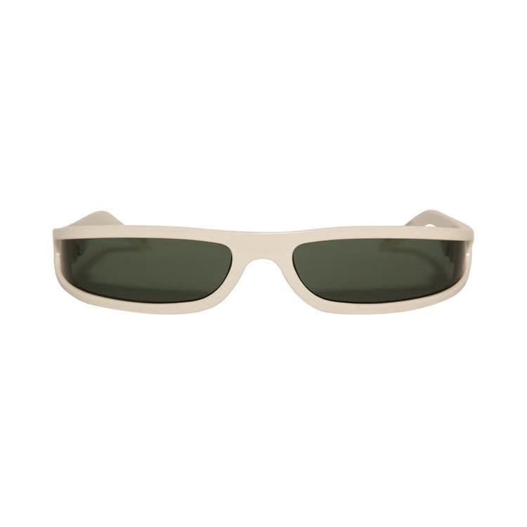 Rick Owens Fog Sunglasses Pearl Temple/Forest