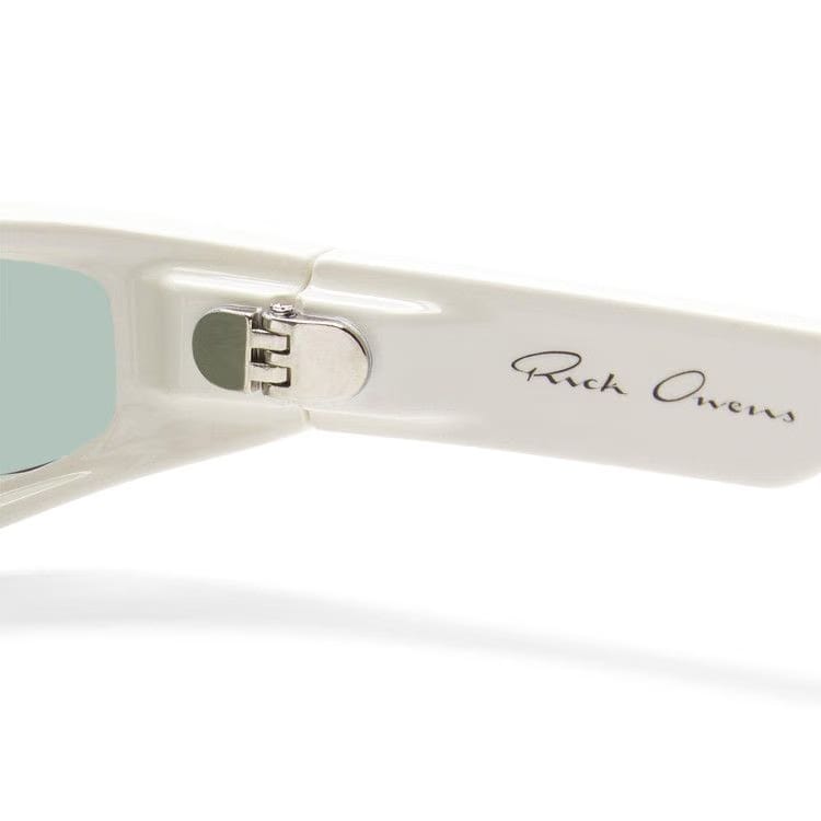 Rick Owens Fog Sunglasses Pearl Temple/Forest