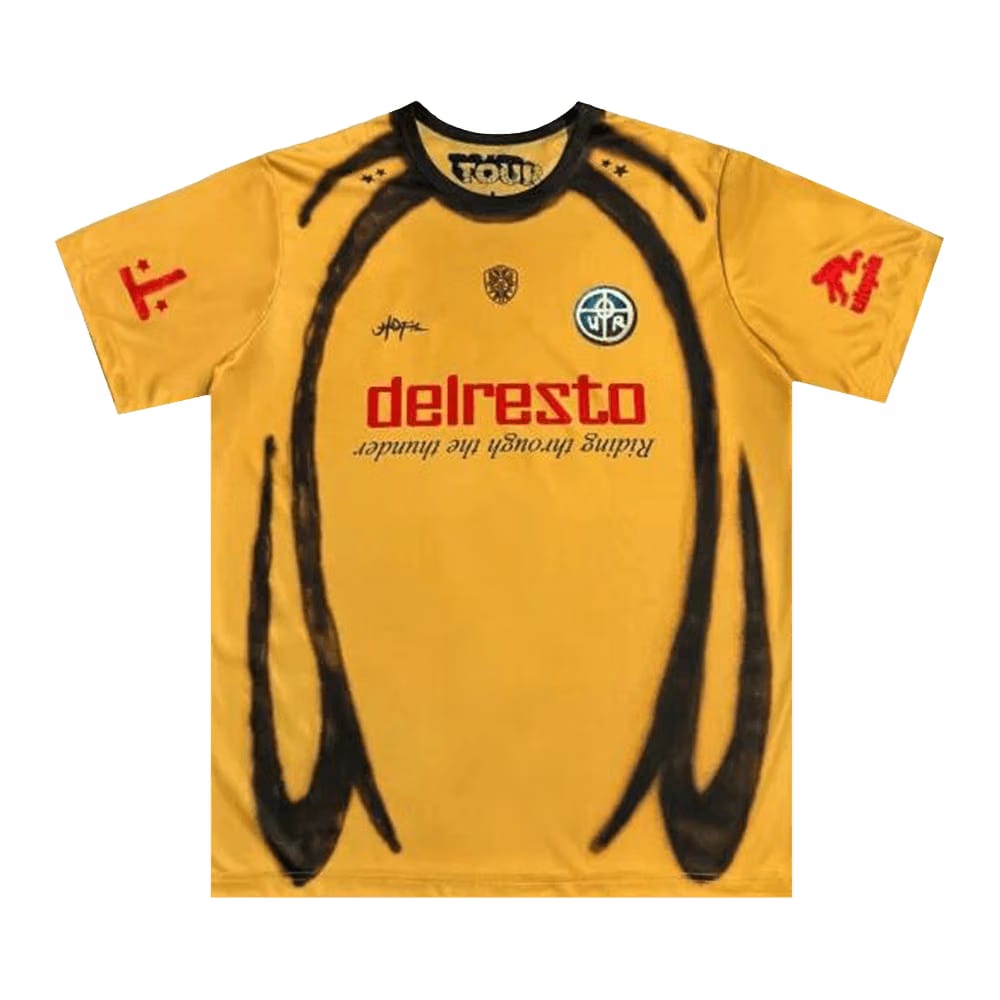 Cactus Jack by Travis Scott Germany Soccer Jersey Yellow