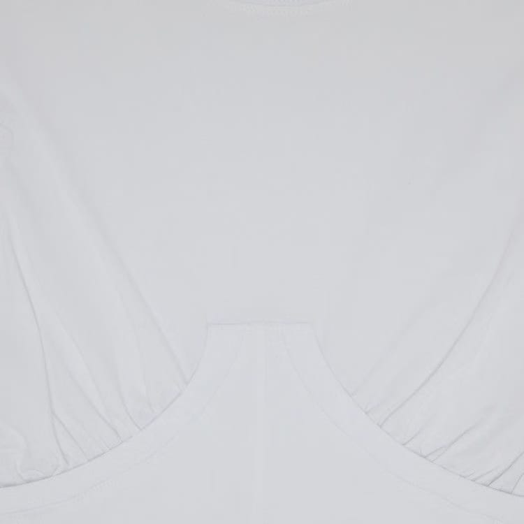 Jacquemus Le Caraco Cropped T-Shirt White