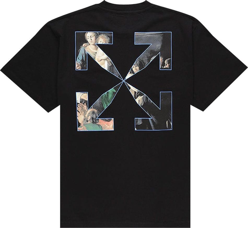 Off-White Carvang Painting Oversized Black T-Shirt