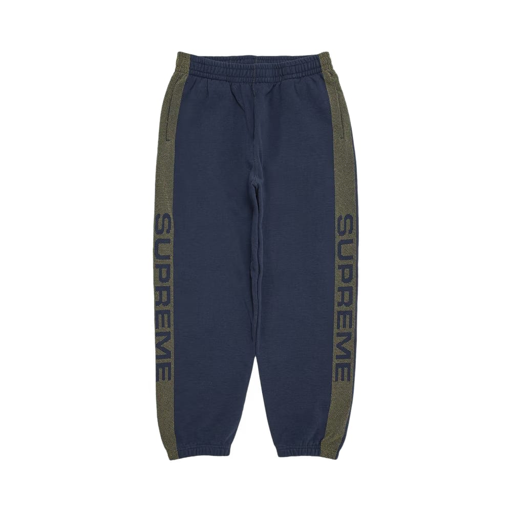 Supreme Jacquard Stripe Sweatpant Navy