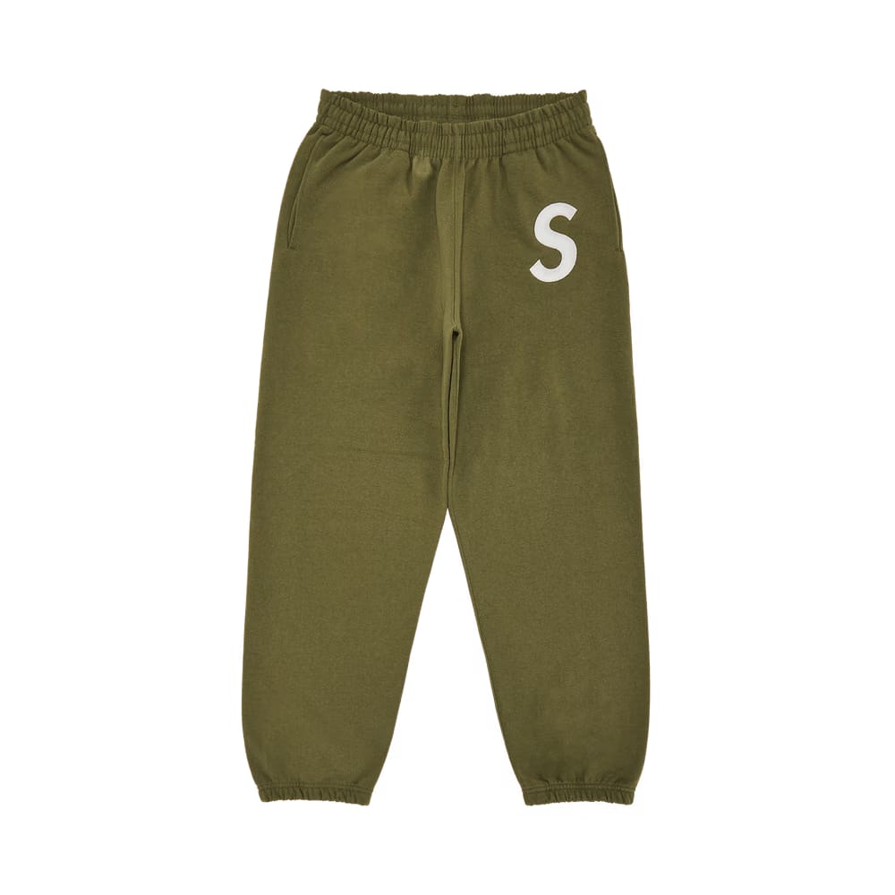 Supreme S Logo Sweatpant Light Olive