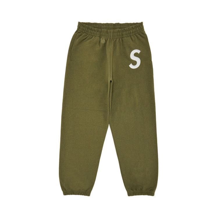Supreme S Logo Sweatpant Light Olive