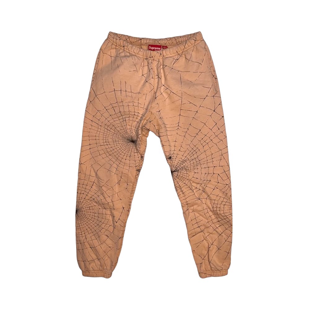 Supreme Spider Web Sweatpant Peach