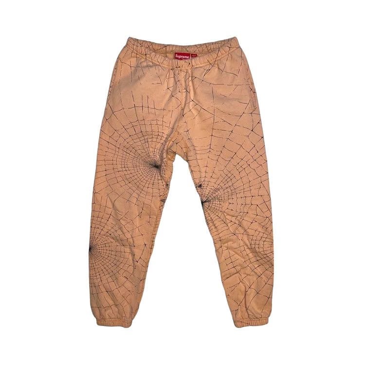 Supreme Spider Web Sweatpant Peach
