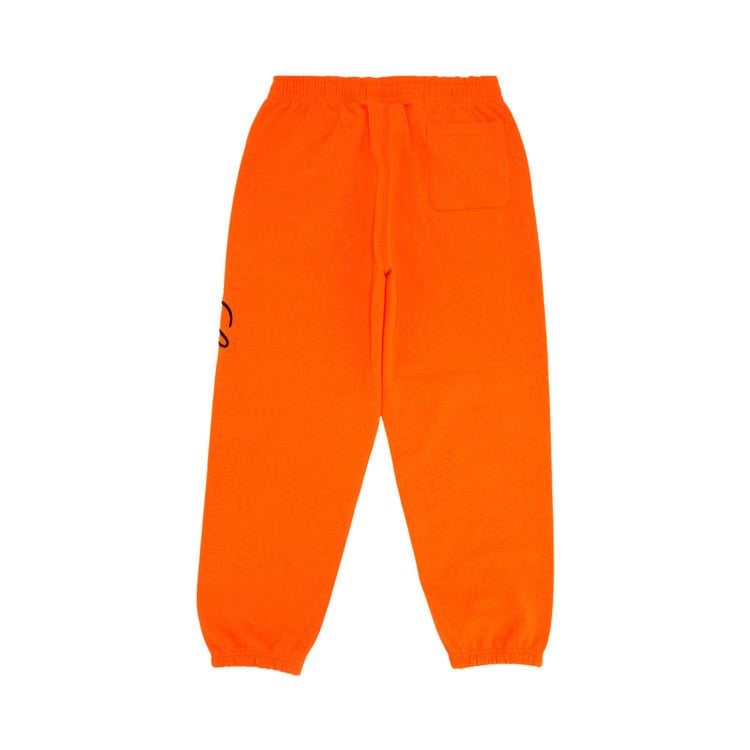 Supreme Embroidered Script Sweatpant Bright Orange