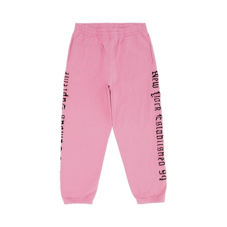 Supreme Contrast Cutout Sweatpant Pink