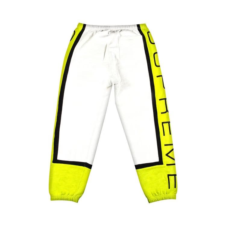 Supreme Paneled Sweatpant White