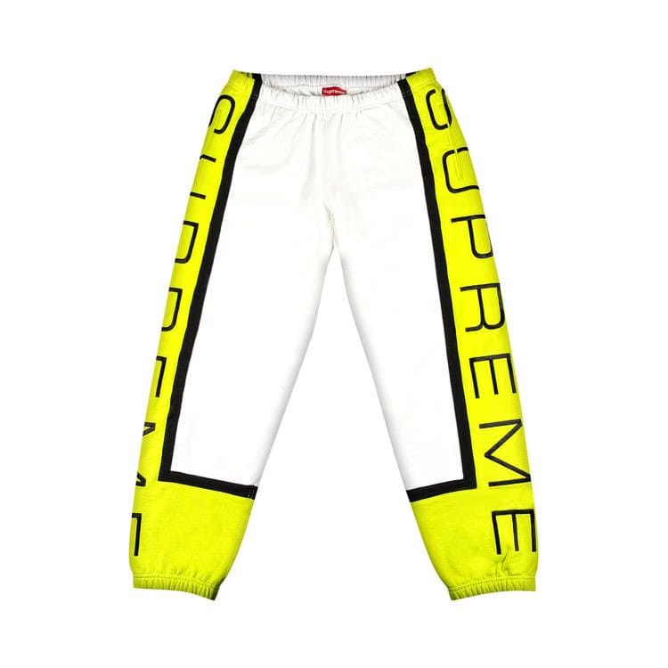 Supreme Paneled Sweatpant White