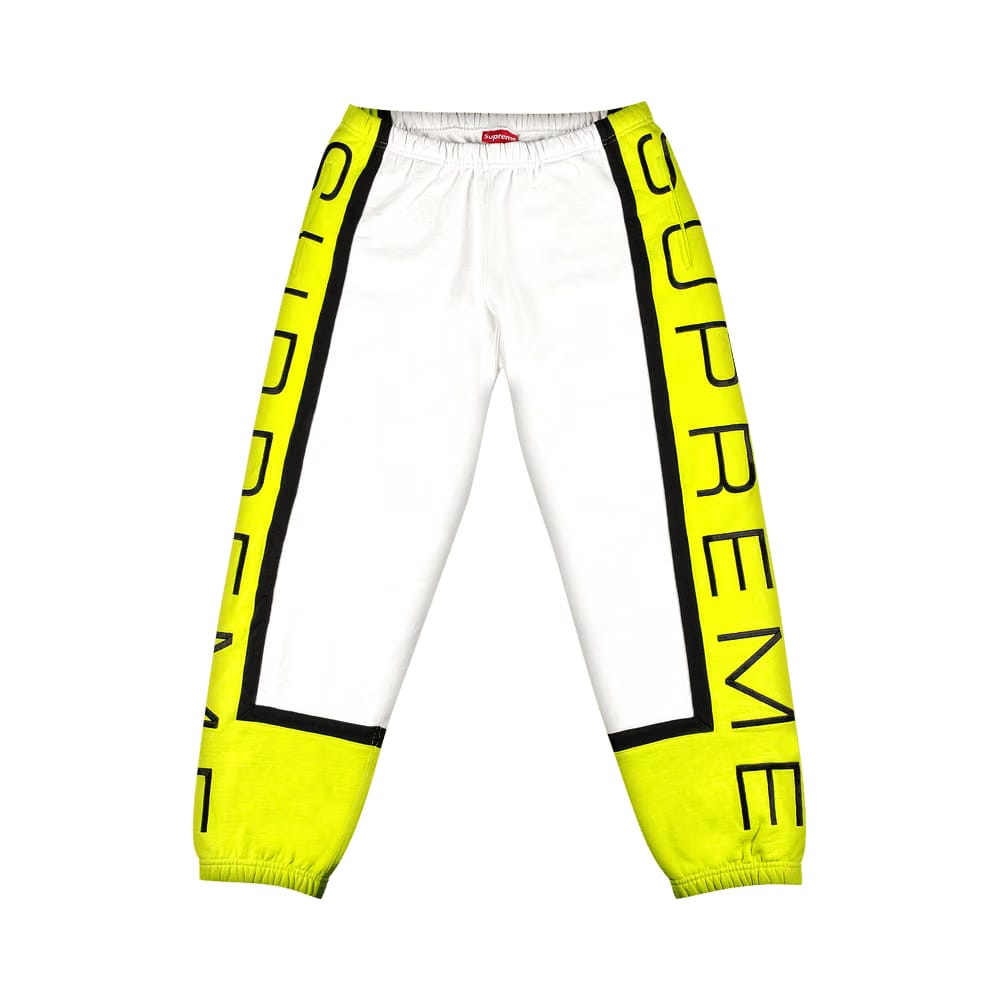 Supreme Paneled Sweatpant White