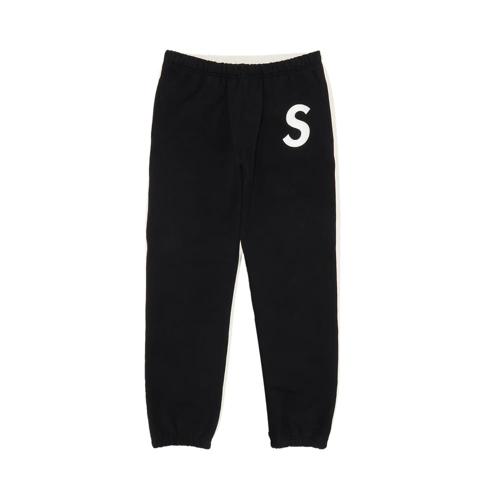 Supreme S Logo Split Sweatpant Black