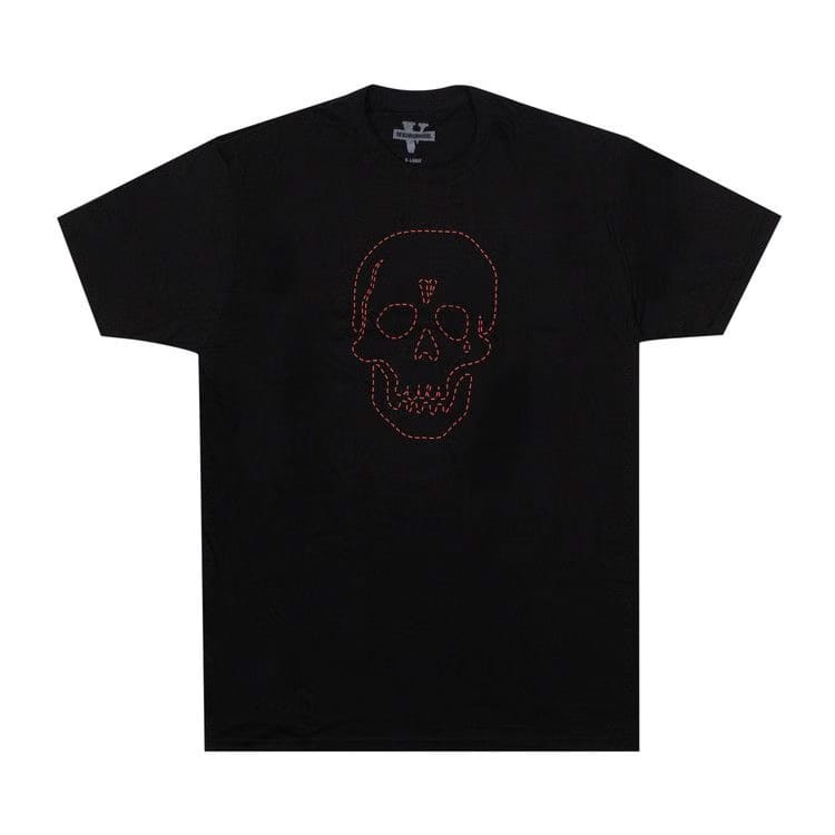 Vlone x Neighborhood Skull Shorts-Sleeve T-Shirt Black/Red