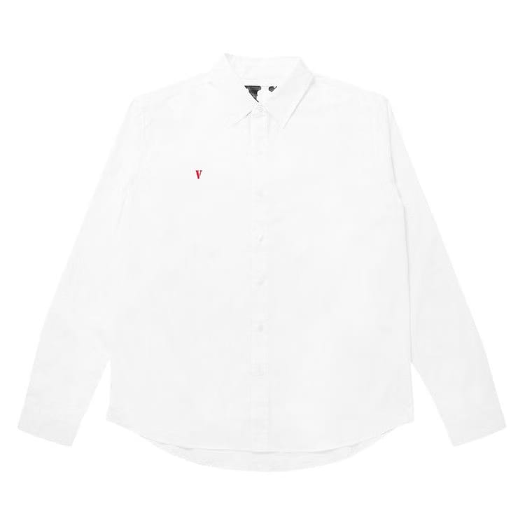 Vlone Long-Sleeve Button Up White/Red