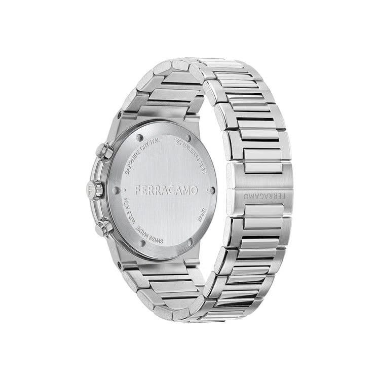 Ferragamo Sapphire Chrono Bracelet Watch Stainless Steel