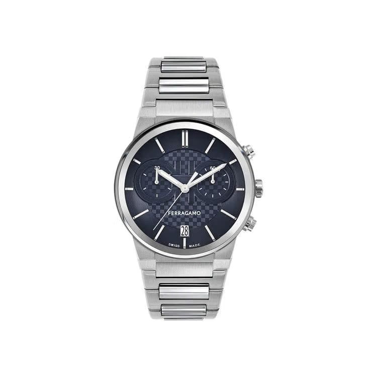 Ferragamo Sapphire Chrono Bracelet Watch Stainless Steel