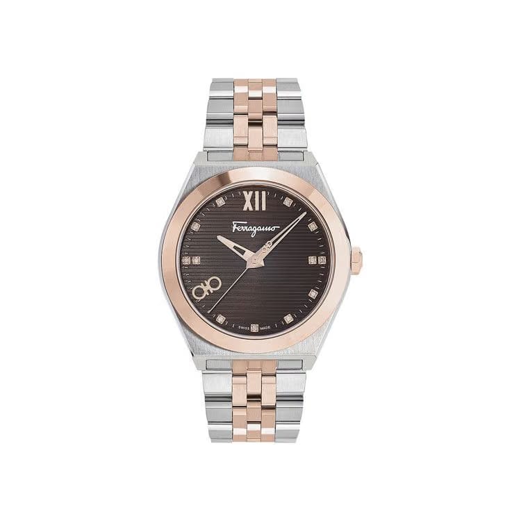 Ferragamo Vega New Diamond Watch Two-Tone