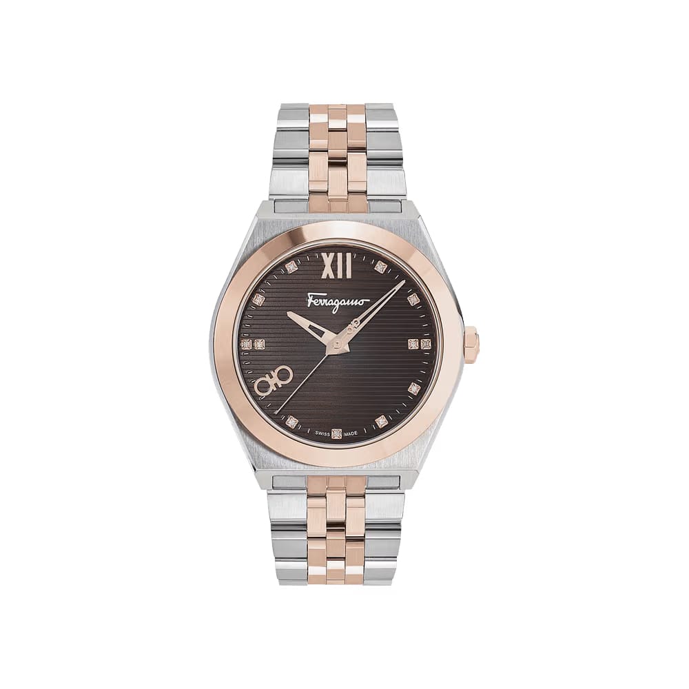 Ferragamo Vega New Diamond Watch Two-Tone
