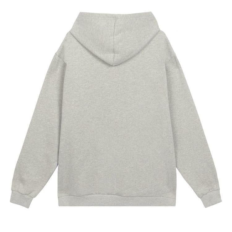 GOLF WANG Crochet Front Hoodie Heather Grey