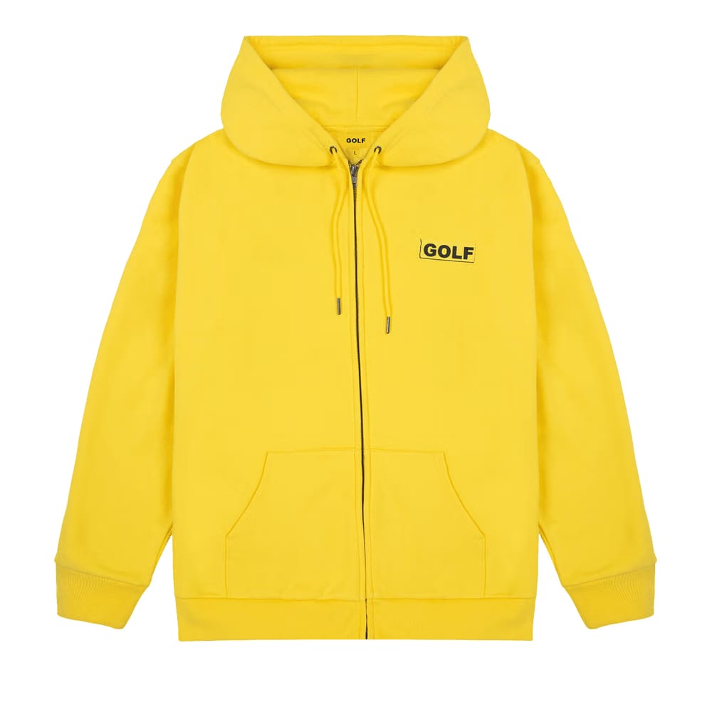 GOLF WANG Collage Zip Up Hoodie Yellow