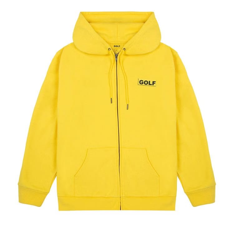 GOLF WANG Collage Zip Up Hoodie Yellow