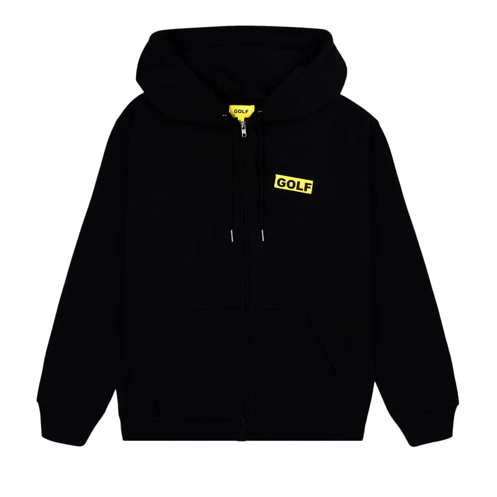 GOLF WANG Collage Zip Up Hoodie Black