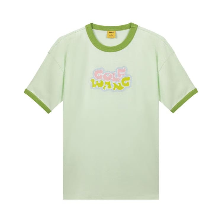 GOLF WANG Harmony Logo Ringer T-Shirt Light Green