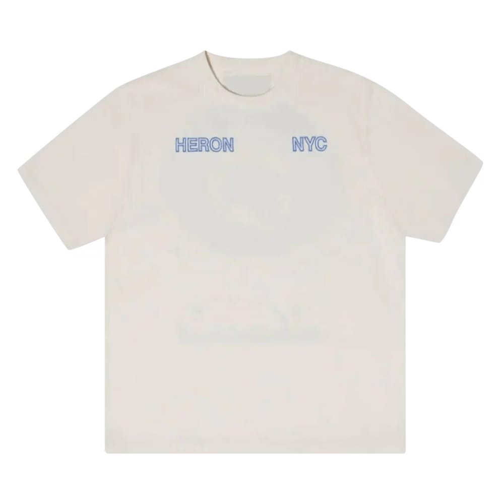 Heron Preston HP Offroad Shorts-Sleeve T-Shirt White/Light Blue