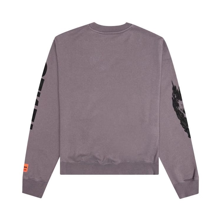 Heron Preston Flaming Skull Crewneck Grey/Black
