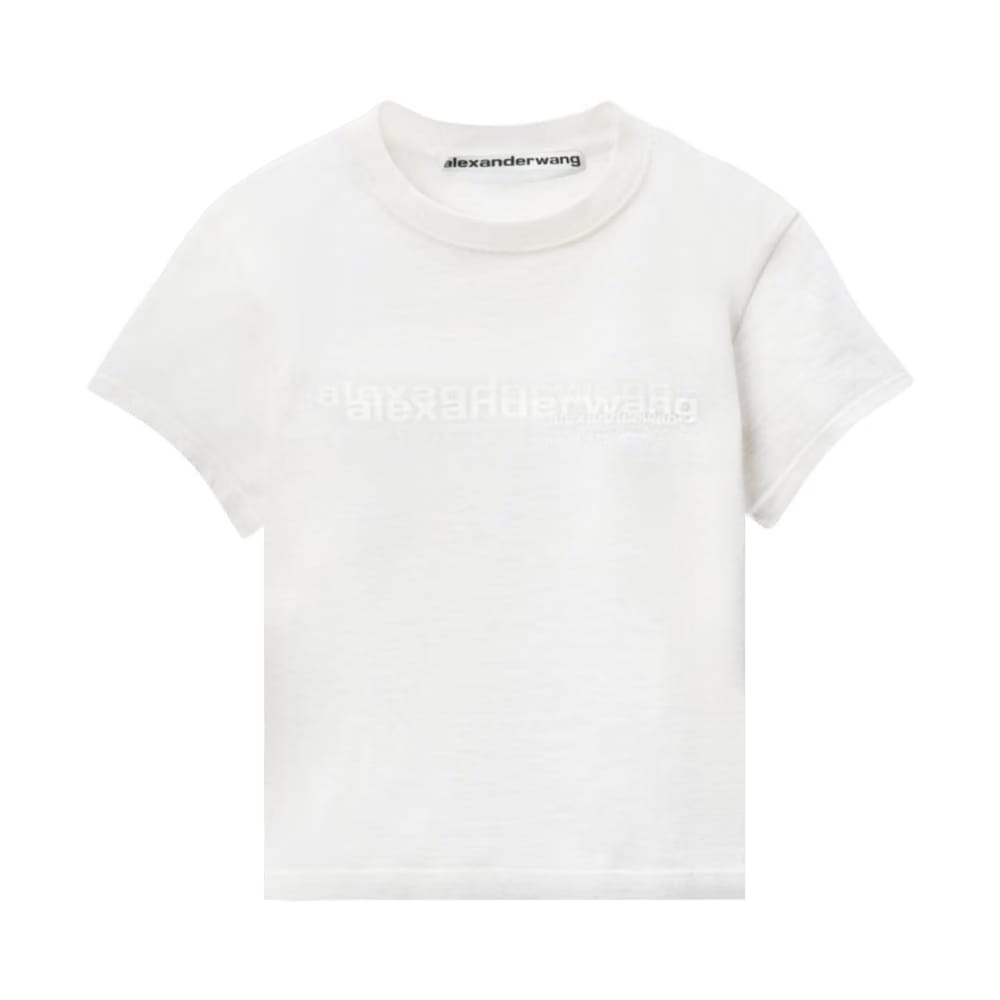 Alexander Wang Shrunken T-Shirt Vintage White