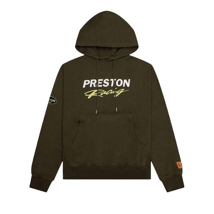 Heron Preston Racing Hoodie Dark Olive