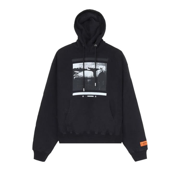 Heron Preston Graphic Print Hoodie Black