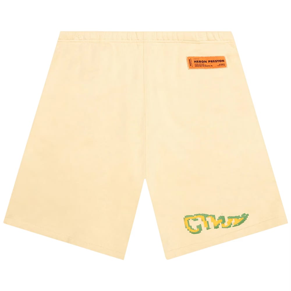 Heron Preston CTNMB Pixel Warp Sweatshorts Beige/Green