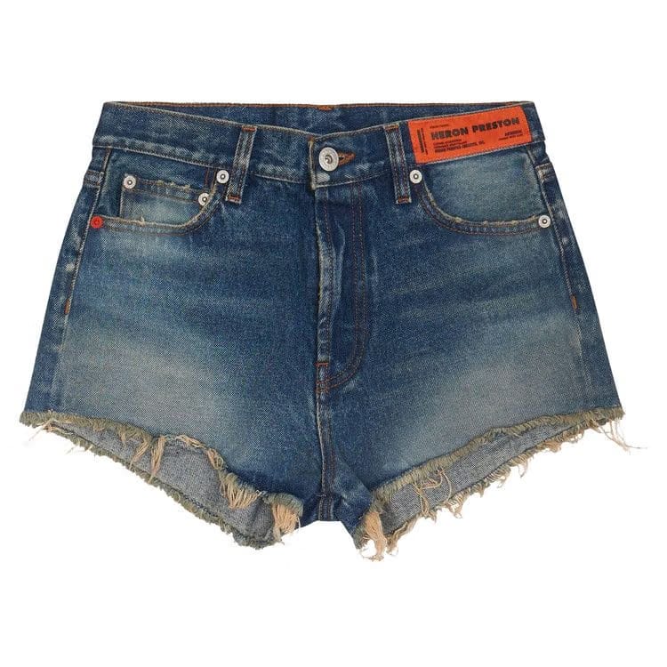 Heron Preston Denim Shorts Vintage Blue