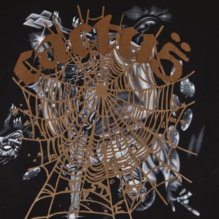 Cactus Jack by Travis Scott x Sp5der Airbrush T-Shirt Black